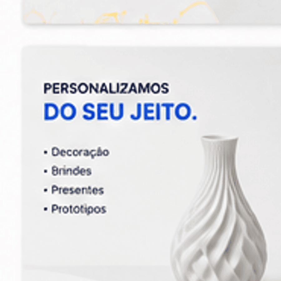 Acabamento profissional em peças 3D